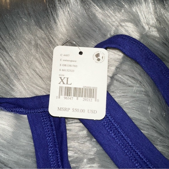 NWT FP Movement by Free People Free Throw Top Blue Size XL - Picture 2 of 2